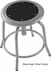 Industrial Metal Stool with Colored Seat, 18