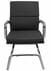 Black Leather Soft Pad  Guest Chair