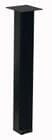 28&quotH Square Metal Table Leg in Black - Single Leg