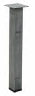 28&quotH Square Metal Table Leg with Acid Wash Finish - Single Leg