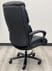 400 lbs. Cap. Cowhide Leather Executive Chair with Diamond Stitching in Black