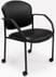 Antimicrobial Vinyl Guest Chair with Casters & Glides