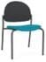 Chat Stackable Armless Guest Chair in Standard Fabric/Vinyl with Poly Backrest