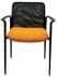 Mesh Stacking Chair in Black Back with Orange Seat - FREE With $1,000.00 Purchase!