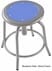Industrial Metal Stool with Colored Seat, 18