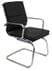 Black Leather Soft Pad  Guest Chair