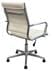 Padded Modern Classic Swivel Guest Chair in Cream Leather - Optional Armrests