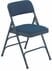 Triple Brace Fabric Padded Steel Folding Chair - 300 lb Capacity