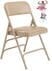 Triple Brace Vinyl Padded Steel Folding Chair - 480 lb Capacity