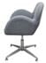 Vintage Gray Fabric Low Back Swivel Guest Chair