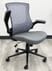 Mesh Office Chair with Vinyl Seat and Flip Up Arms