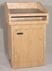 Wood Veneer Floor Lectern with Locking Access Door