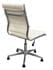 Padded Modern Classic Swivel Guest Chair in Cream Leather - Optional Armrests