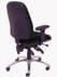 24 Hour Multi-Shift Black Fabric Ergonomic Chair w/Adjustable Sliding Seat Depth - 400 lb. Capacity!