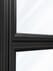 7-Foot Clear Glass Office Panels w/ Black Frame - 24