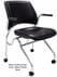 300-Pound Capacity Padded Flip Seat Nesting Chair w/ Armrests