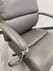 Chrome Classic Padded Leather Office Chair in Fashion Gray