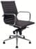 Modern Classic Leather Swivel Guest Chair on Glides