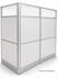 TrendSpaces Washable White Laminate Cubicles w/Glass Series - 67