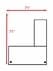 Urban Walnut Executive L-Shaped Desk w/6 Drawers - 71