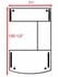 Urban Walnut Steel V-Leg Bow Front U-Shaped Desk