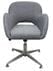 Vintage Gray Fabric Low Back Swivel Guest Chair
