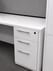 White Kneespace Credenza
