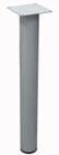 28&quotH Round Metal Table Leg in Silver - Single Leg