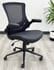 Mesh Office Chair with Vinyl Seat and Flip Up Arms