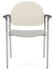 Chat Stackable Guest Chair in Upgrade Fabric/Healthcare Vinyl with Poly Backrest