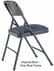 Fabric Padded Steel Folding Chair