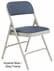 Fabric Padded Steel Folding Chair