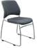 Gray 300 lb. Capacity Premium Padded Ganging Stacking Chair