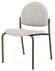 Chat Stackable Armless Guest Chair in Upgrade Fabric/Healthcare Vinyl
