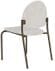 Chat Stackable Armless Guest Chair in Upgrade Fabric/Healthcare Vinyl