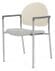 Chat Stackable Guest Chair in Upgrade Fabric/Healthcare Vinyl with Poly Backrest