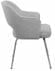Linen Guest Chair with Chrome Legs