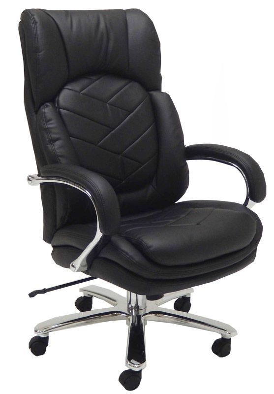 Big Tall Executive Leather Desk Chair, Black Leather Executive Desk Chair