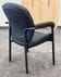 400 lbs. Capacity Black Vinyl Guest Chair with Padded Arms
