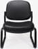 500 lbs. Capacity Antimicrobial Black Vinyl Guest Chair without Arms