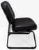 500 lbs. Capacity Antimicrobial Black Vinyl Guest Chair without Arms