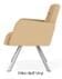 Willow Mid Century Reception Seating Series - 400 lb. Capacity Guest Chair in Standard Fabric/Vinyl