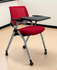 Tablet Arm Flip Seat Nesting Chair 