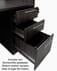 Charcoal Woodgrain Laminate Conference U-Shaped Workstation w/Hutch
