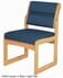 Oak Reception Chair Value Series - 400 lb Capacity Armless Chair