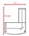 Urban Walnut Fully Height Adjustable Bow Front L-Shaped Desk - 71