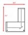 Urban Walnut Fully Height Adjustable Managers L-Shaped Desk w/6 Drawers - 63