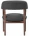 Slate Grey Linen Guest Chair with Wood Frame