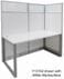 TrendSpaces Washable White Laminate Cubicles w/Glass Series - 67