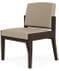 Amherst Wood Frame Armless Guest Chair  in Upgrade Fabric or Healthcare Vinyl